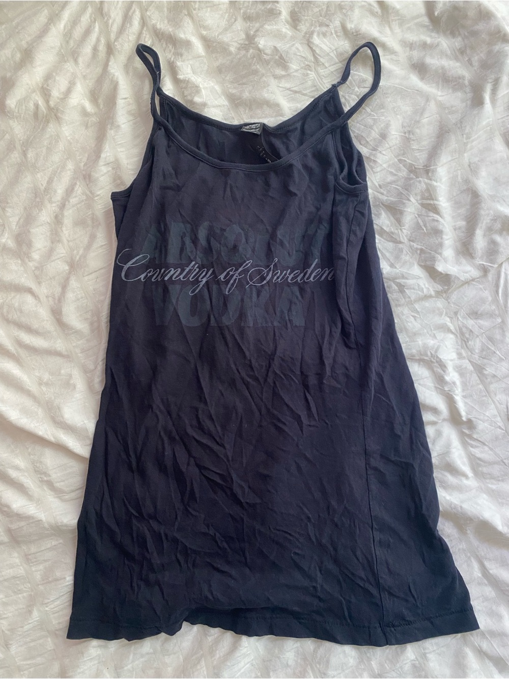 Black Spaghetti Strap Tank Top
